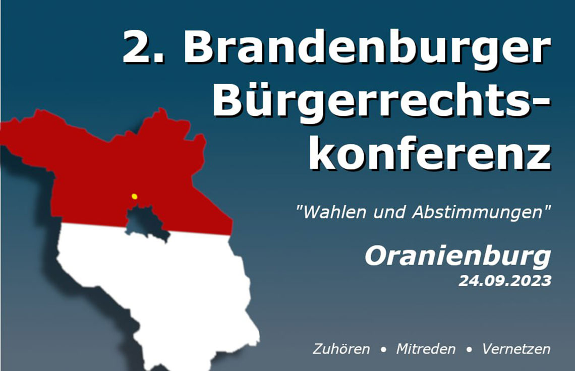 Die 2. Brandenburger Bürgerrechtskonferenz
