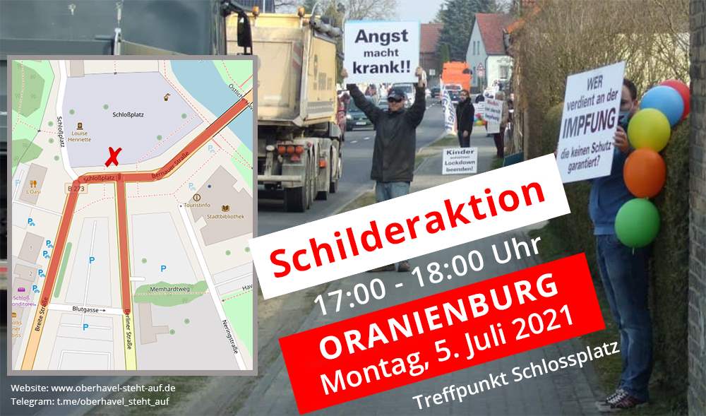 05.07.2021 Schilderaktion in Oranienburg