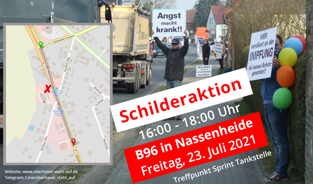 23.07.2021 Schilderaktion in Nassenheide