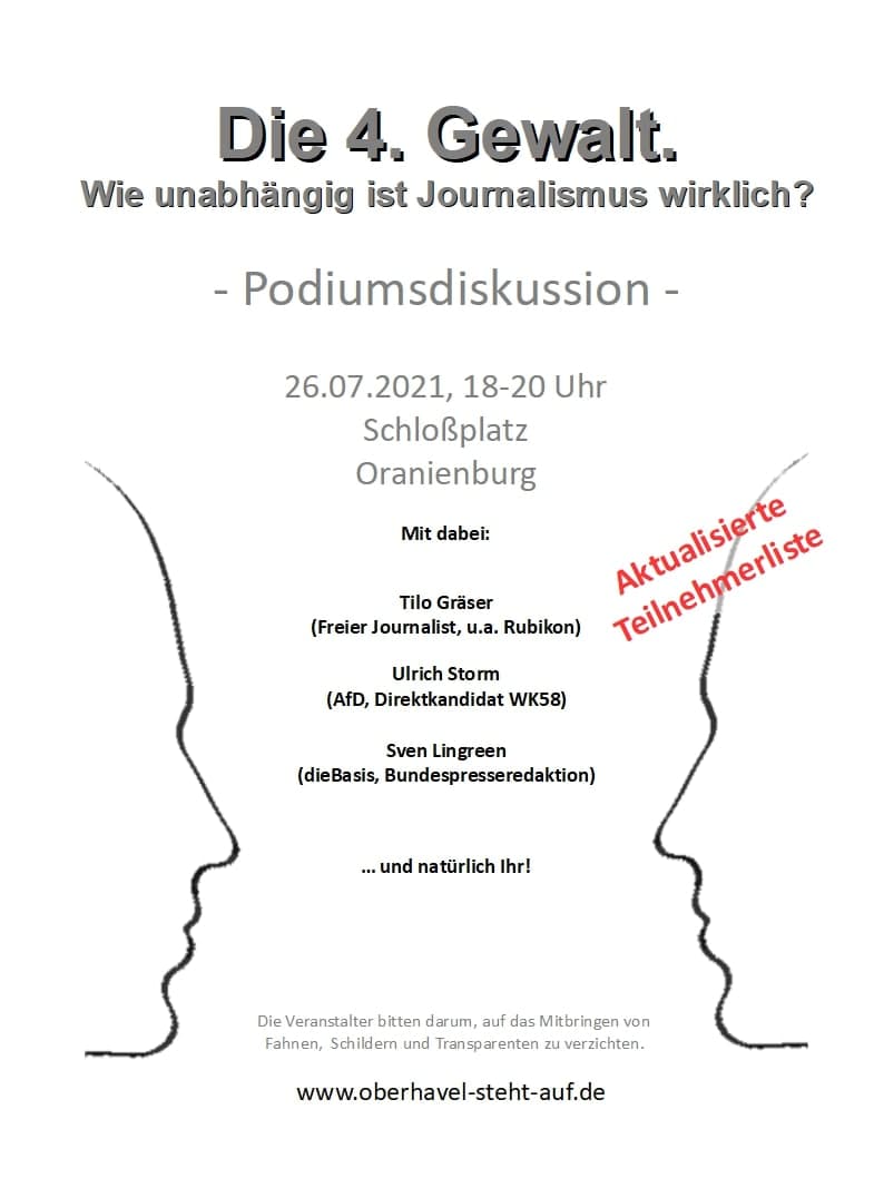 Podiumsdiskussion zum Thema 4. Gewalt, am 26.07.2021