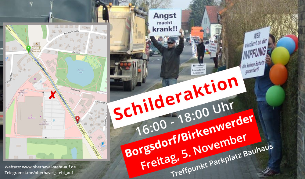 05.11.2021 Schilderaktion in Borgsdorf