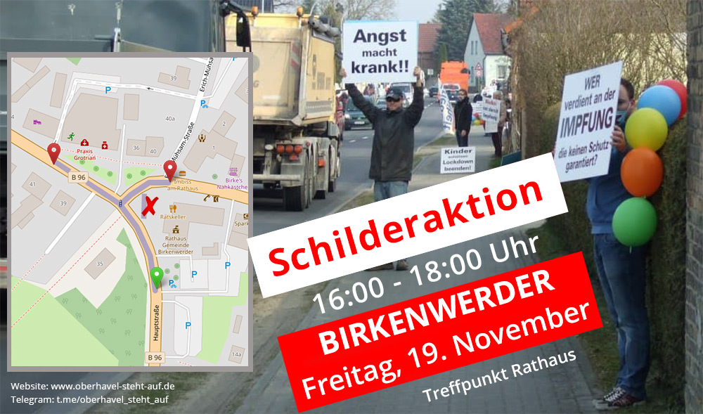 19.11.2021 Schilderaktion in Birkenwerder