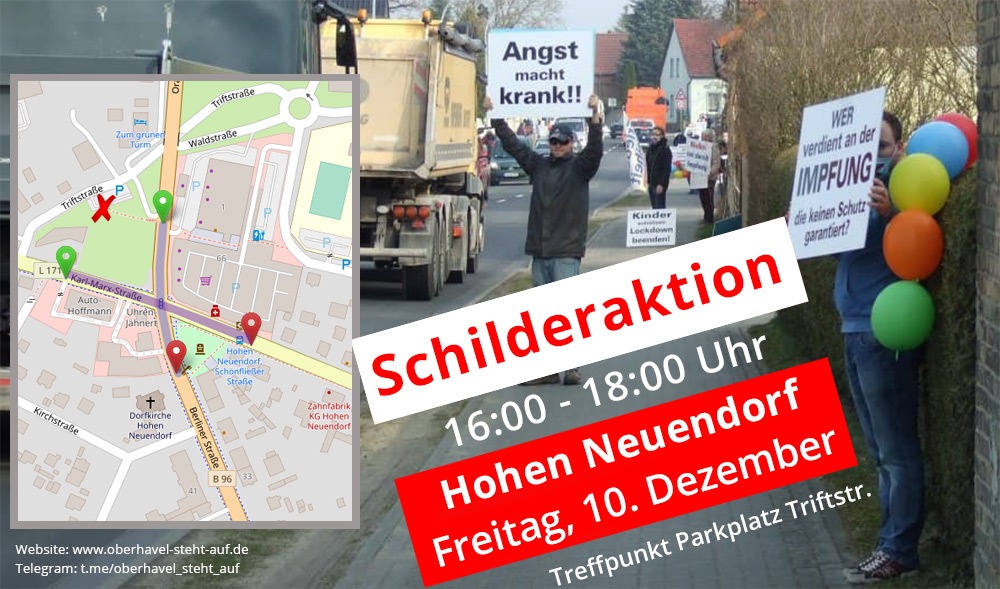 10.12.2021 Schilderaktion in Hohen Neuendorf