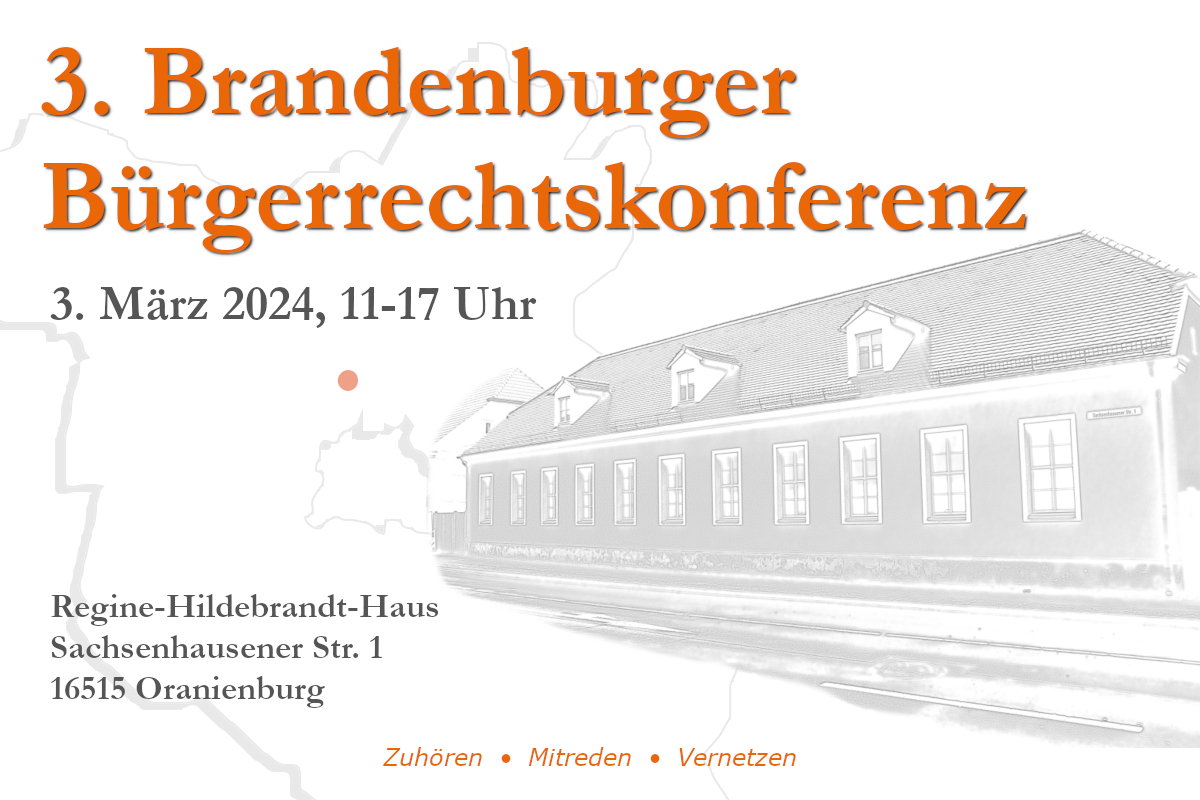 Die 3. Brandenburger Bürgerrechtskonferenz