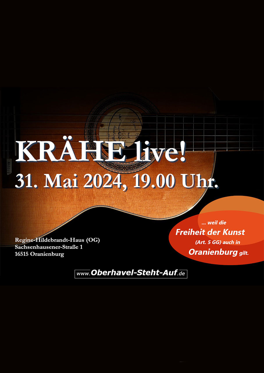 Krähe live in Oranienburg