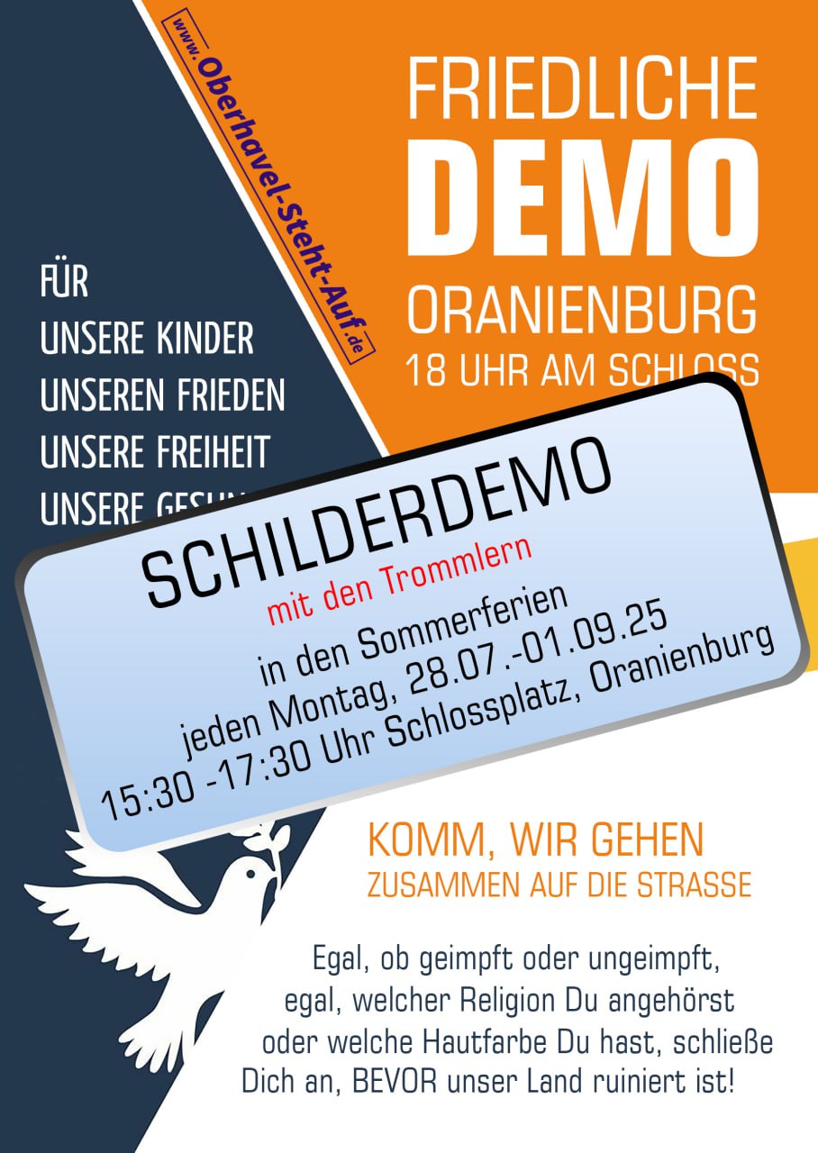 Jeden Montag Demo in Oranienburg
